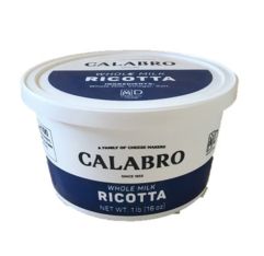 Wholesale Calabro Whole Milk Ricotta 1 Lb- Bulk