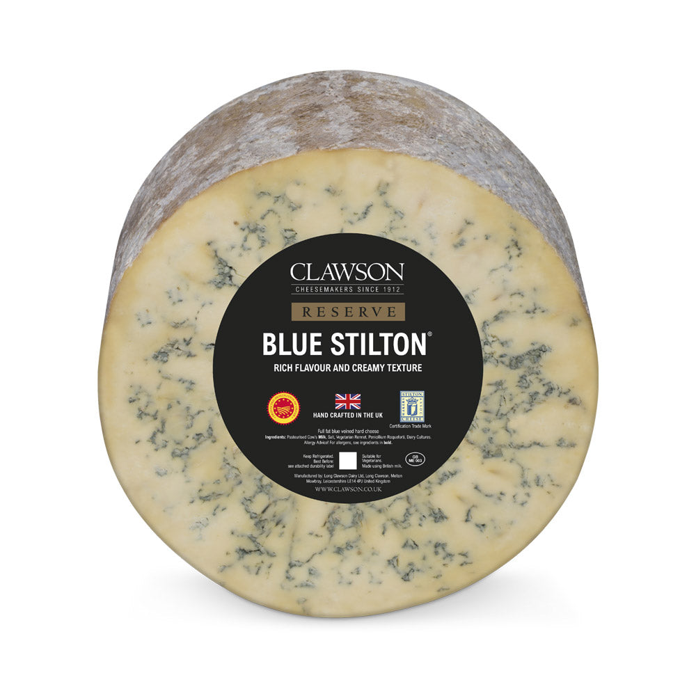 Wholesale Long Clawson Blue Stilton 9 Lb. Cheese Wheel- Bulk