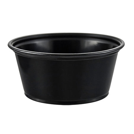 Wholesale Dart Case 3.25Oz Black Plastic Souffle Cup- Bulk