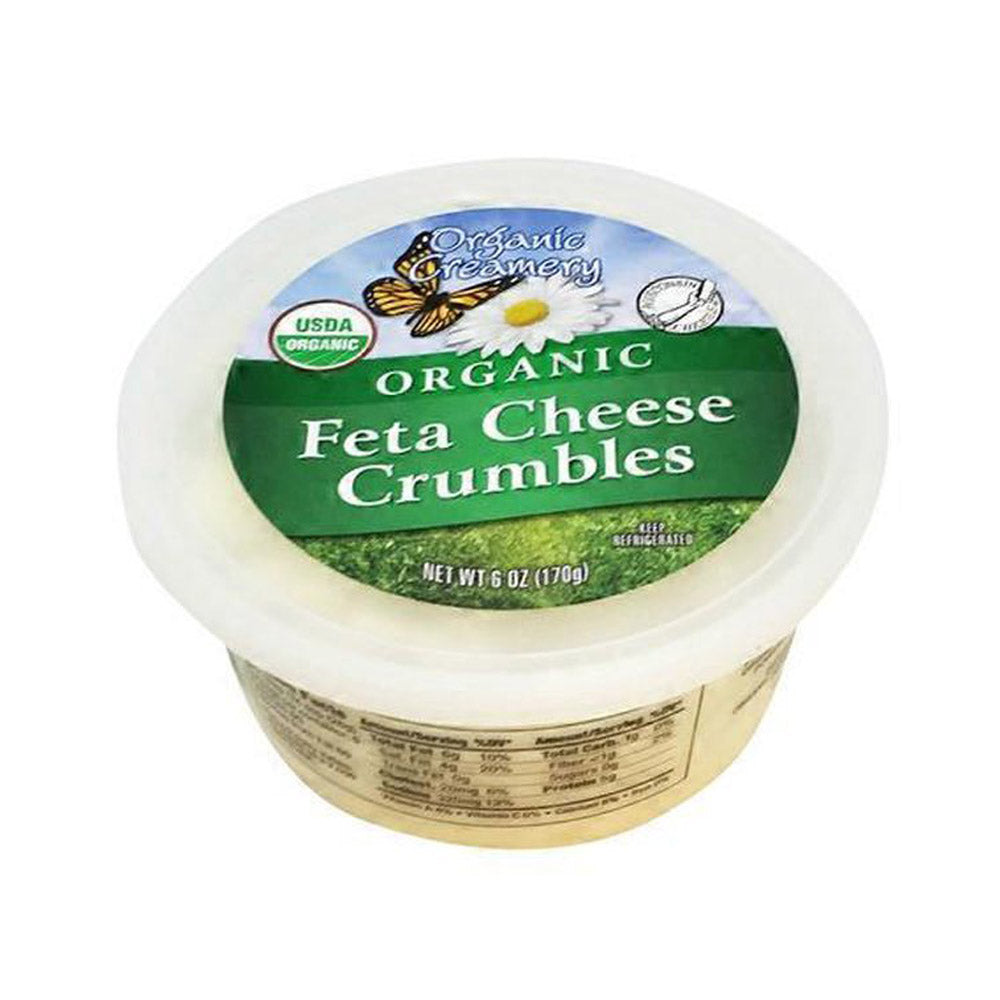 Wholesale Organic Creamery Organic Feta Crumbles 6 oz- Bulk