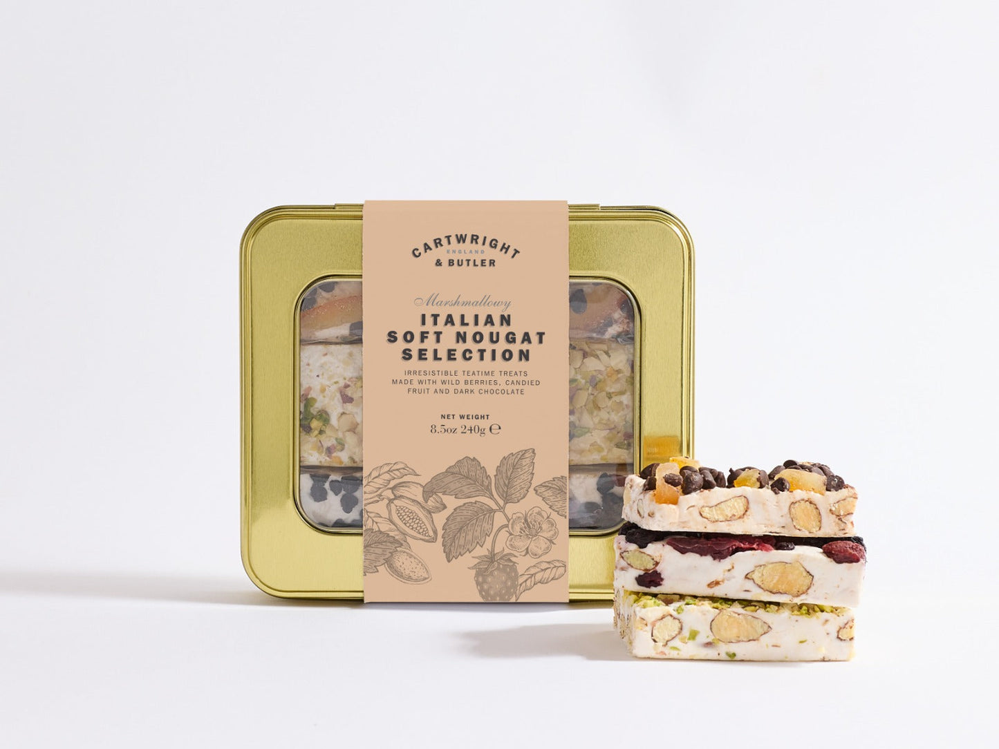 Wholesale C&B Soft Italian Nougat Tin - P- Bulk
