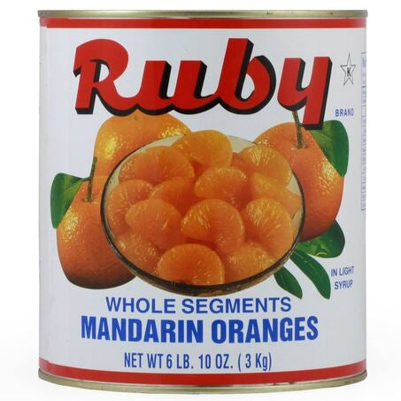 Wholesale Ruby Each Mandarin Orange Whole In Light Syrup- Bulk