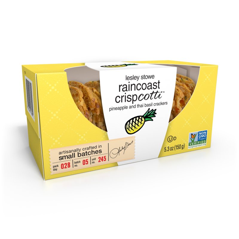 Wholesale Raincoast Crisp Pineapple & Thai Basil 5.3oz Box- Bulk