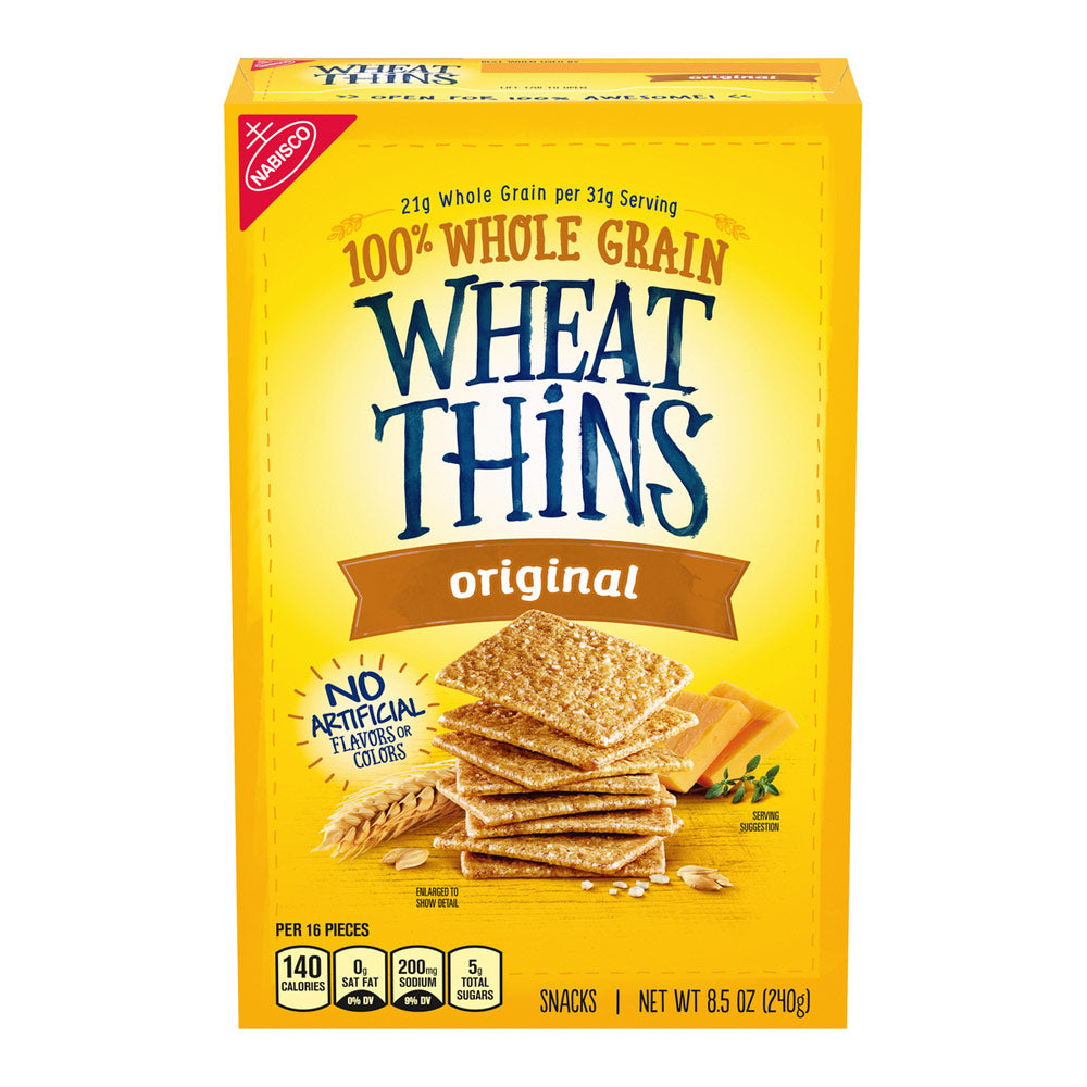 Wholesale Wheat Thins Case Original Wheat Thin Crackers- Bulk