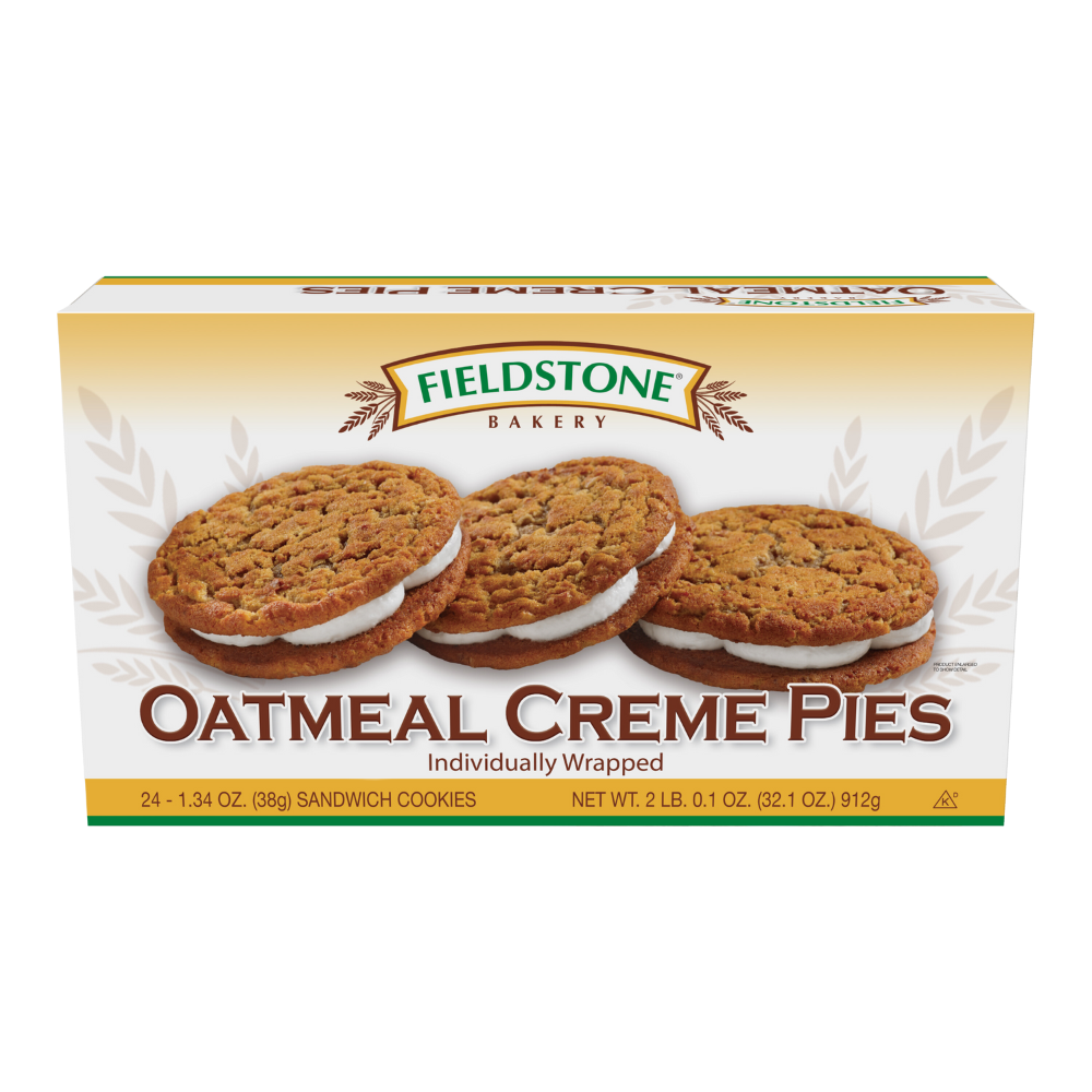 Wholesale Fieldstone Oatmeal Creme Cookies | 12 pack- Bulk