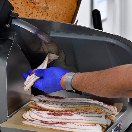 Wholesale Baker's Bacon Dry Cured Double-Smoked Bacon Slab 7lb- Bulk