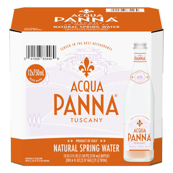 Wholesale Acqua Panna Water Natural Spring Glass Bottle- Bulk