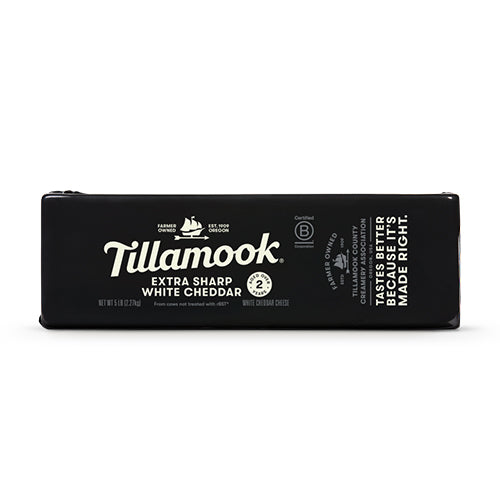 Wholesale Tillamook Sharp White Cheddar Cheese 5lb- Bulk