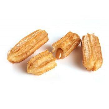 Wholesale White Toque Caramel Filled Churros 4.33"- Bulk