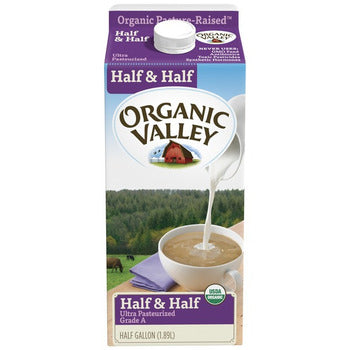 Wholesale Organic Valley Half & Half 64oz- Bulk