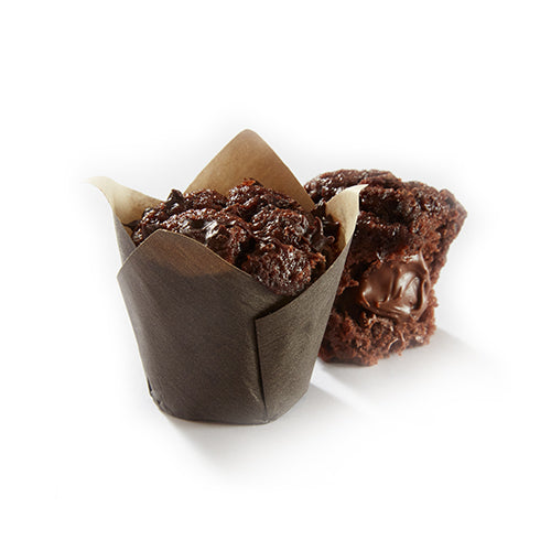 Wholesale Mademoiselle Desserts Mini Chocolate Hazelnut Filled Muffins Thaw & Serve- Bulk