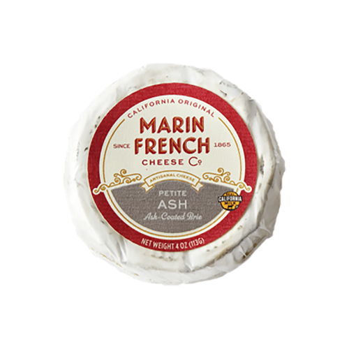 Wholesale Marin French Petite Ash Triple Creme Cheese 4oz- Bulk