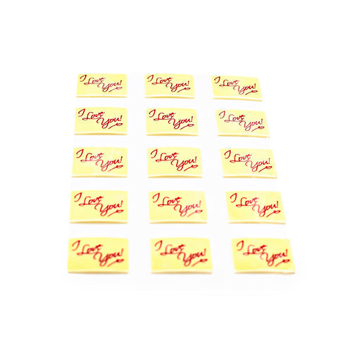 Wholesale Varda White Chocolate Rectangle with Red I Love You- Bulk