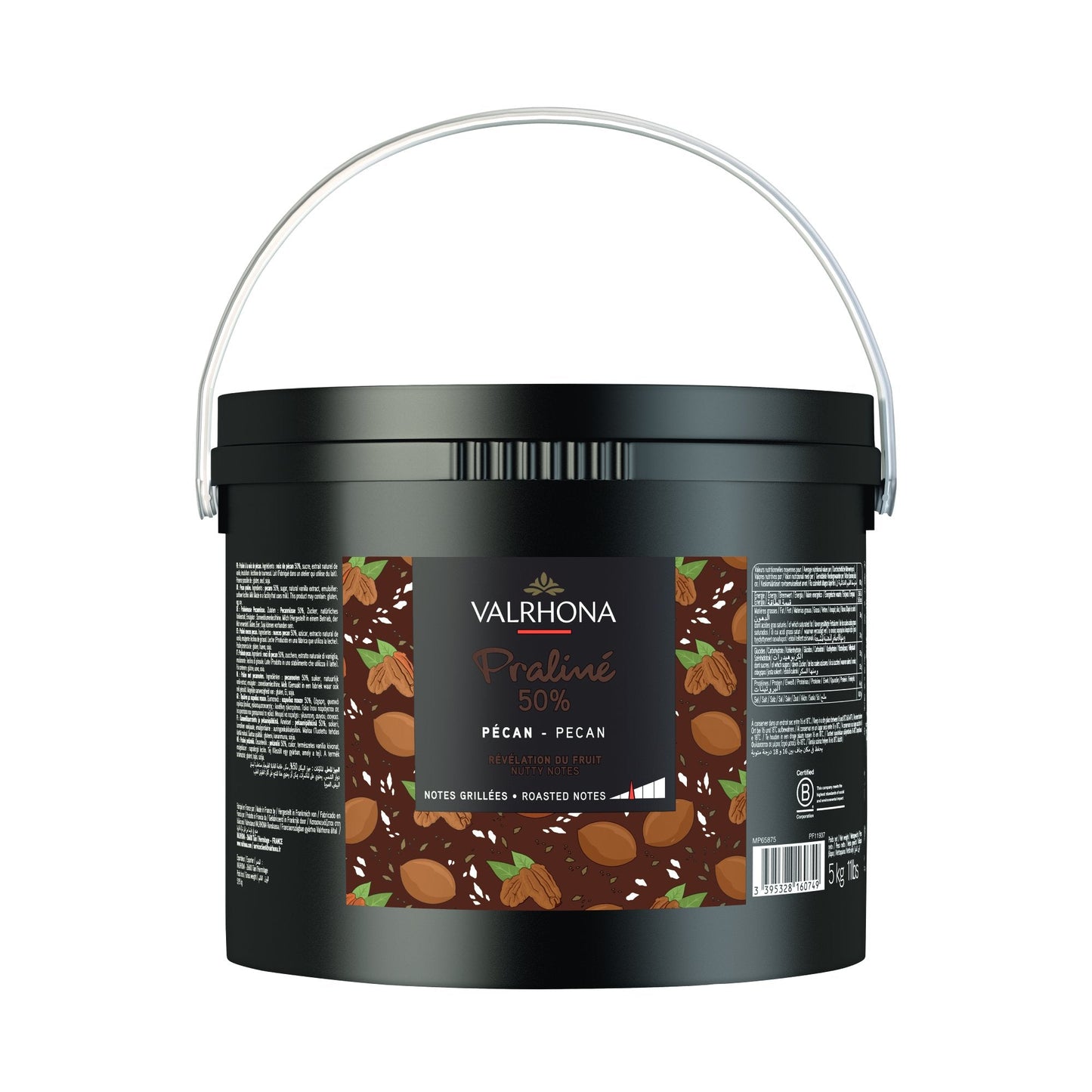 Wholesale Valrhona 50% Pecan Praline Paste 5kg- Bulk