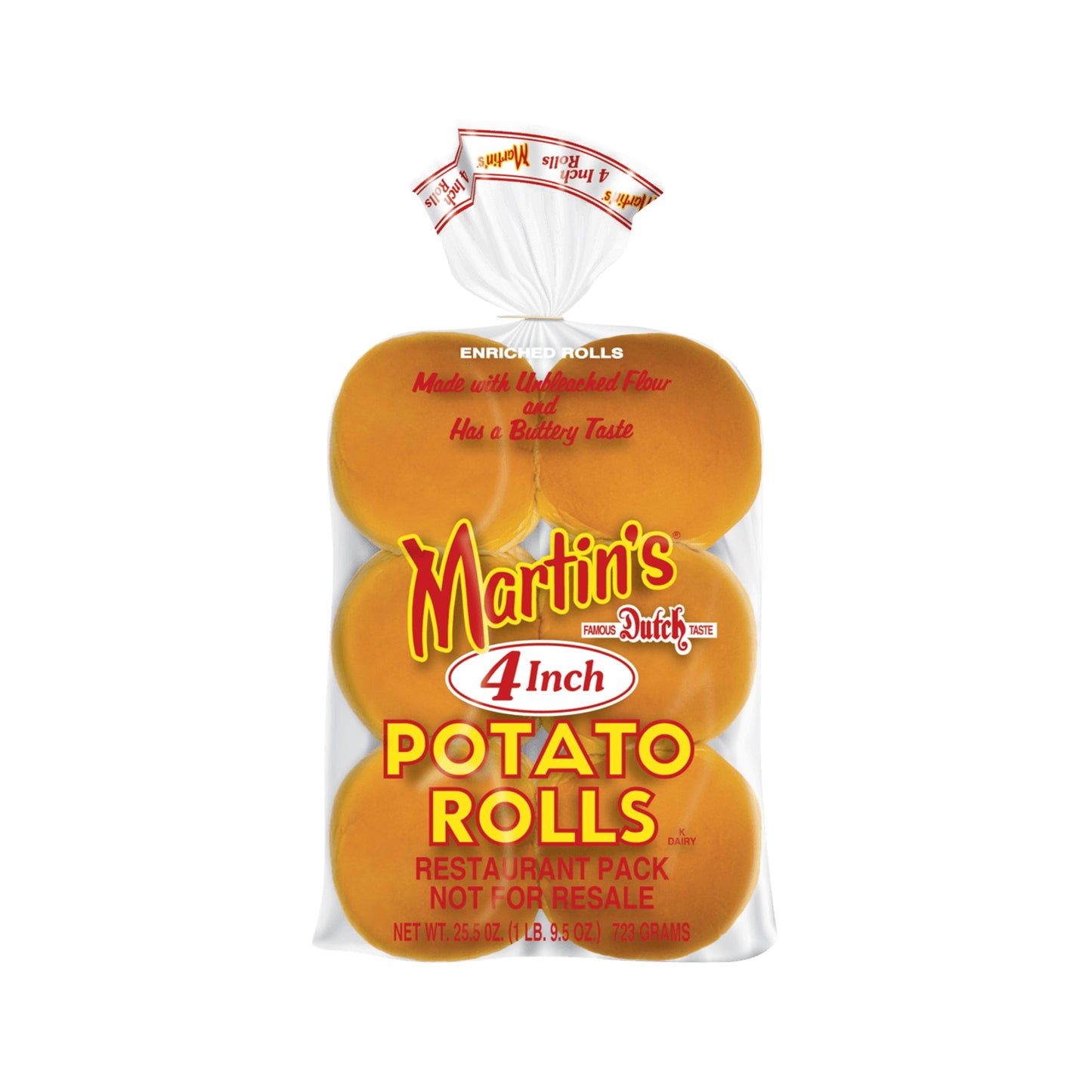 Wholesale Martin's Potato Burger Bun 4"- Bulk