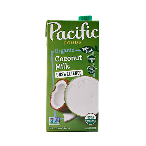 Wholesale Pacific Foods Organic Unsweetened Coconut Milk 32oz- Bulk