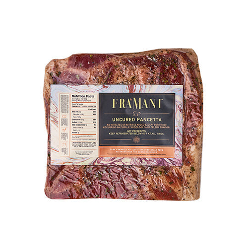 Wholesale Fra'Mani Uncured Flat Pancetta 5lb- Bulk
