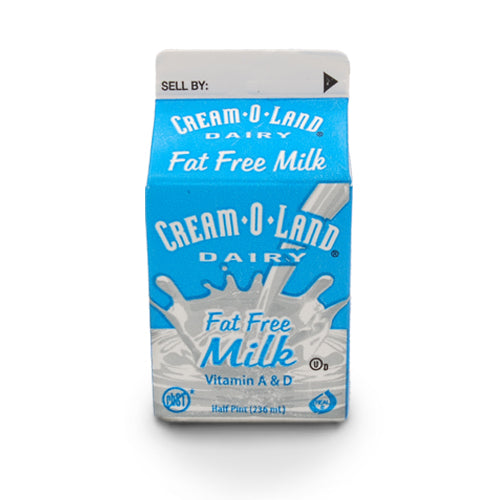 Wholesale Cream-O-Land Skim Milk Half Pints 8oz- Bulk