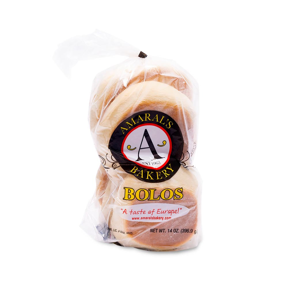 Wholesale Amaral's Bakery Original Bolos Levedos, Portuguese "English Muffin"- Bulk
