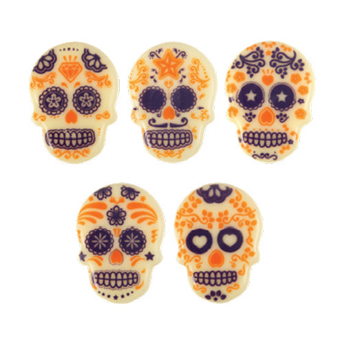 Wholesale Leman Los Skulls Chocolate Decorations- Bulk