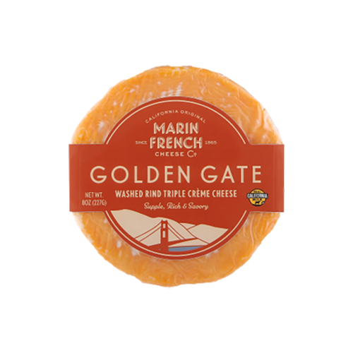 Wholesale Marin French Golden Gate Washed Rind Soft Ripened Cheese 8oz- Bulk