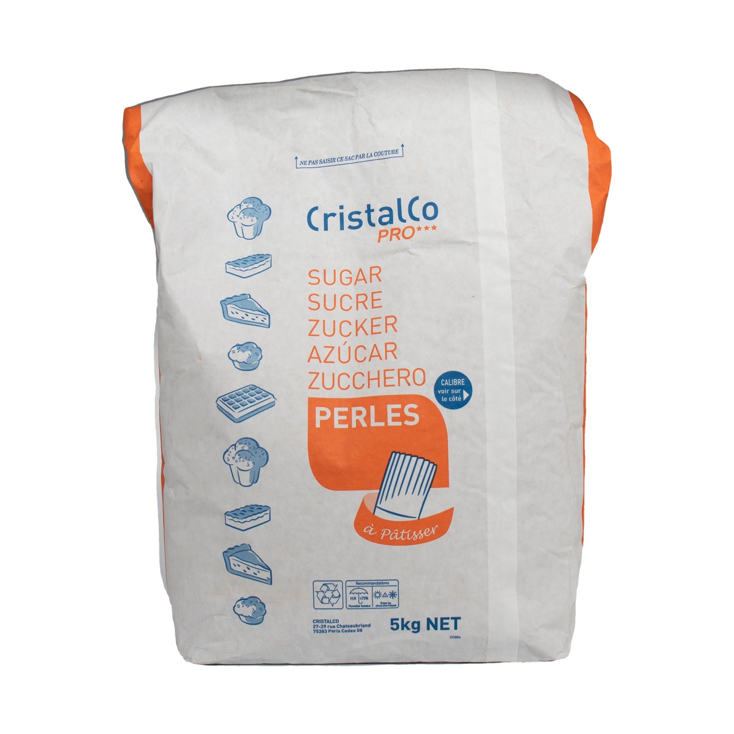 Wholesale Dgf Coeur Sauvage Medium Grain Pearl Sugar Decor 5kg- Bulk