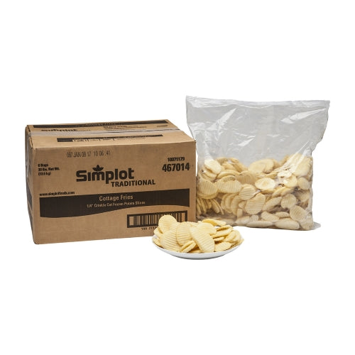 Wholesale Simplot Cottage Crinkle Cut Skin-on French Fries 5lb- Bulk