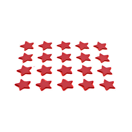 Wholesale Varda Chocolate 5 Point Red Star 1.5"- Bulk
