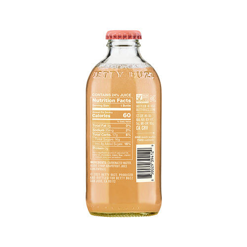Wholesale Betty Buzz Sparkling Grapefruit 9oz- Bulk