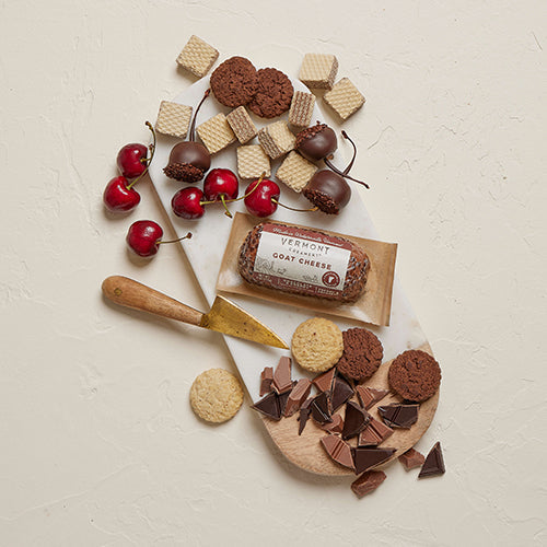 Wholesale Vermont Creamery Chocolate & Cherry Goat Cheese Log 4oz- Bulk
