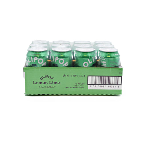 Wholesale Olipop Lemon Lime Soda 12oz- Bulk
