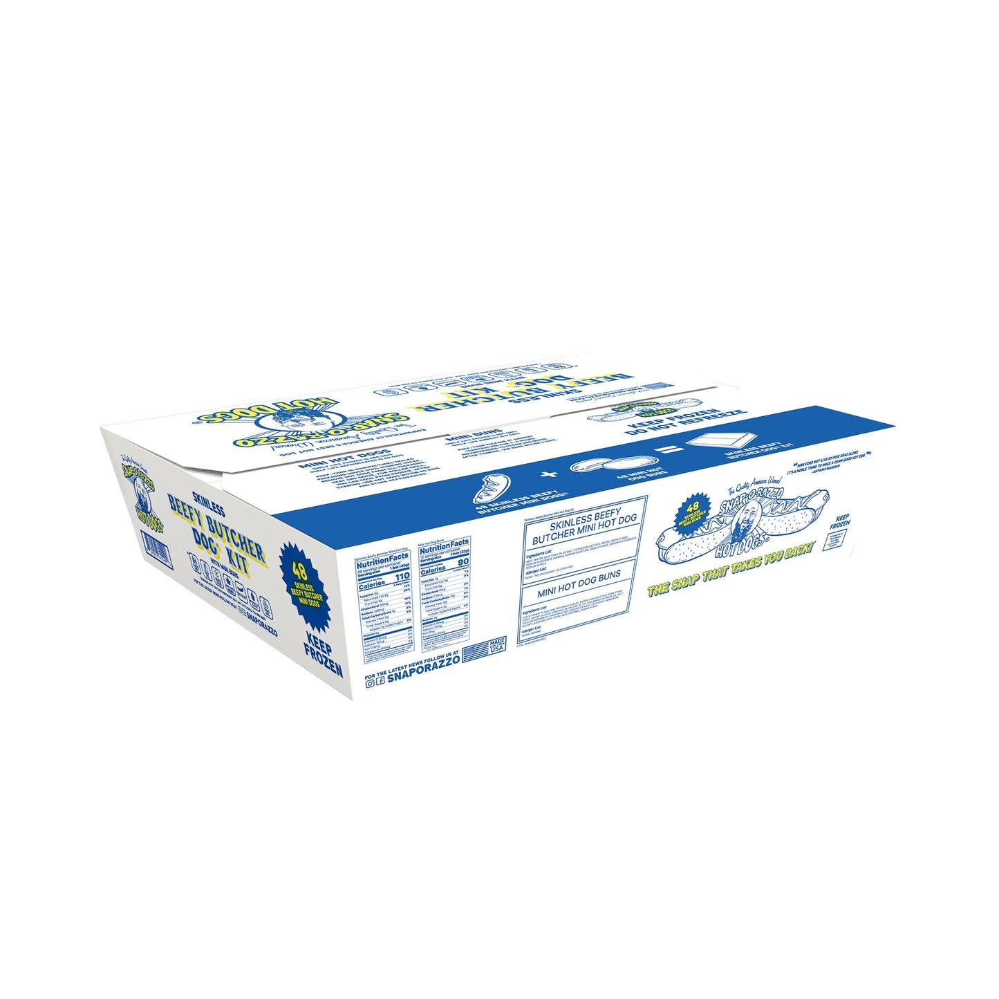 Wholesale Snap-O-Razzo Beef Hot Dog Mini Kit 4.8lb- Bulk