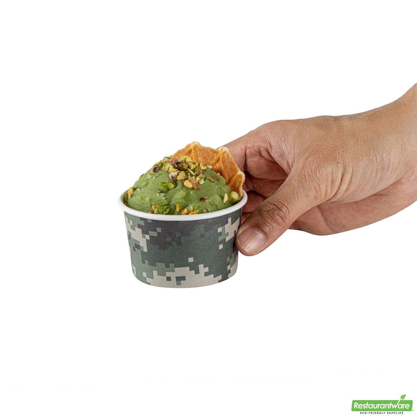 Wholesale Restaurantware 3 Oz Round Camouflage Paper To Go Cup- Bulk