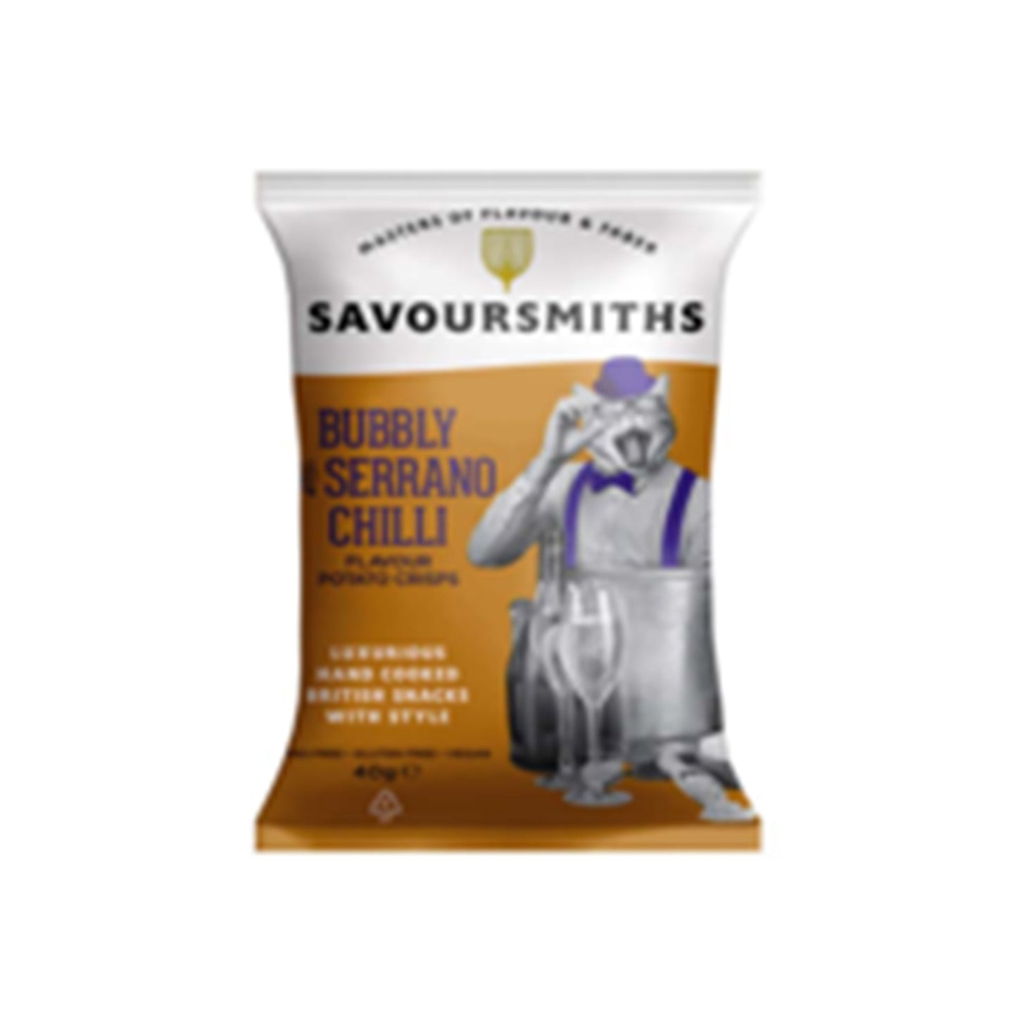 Wholesale Savoursmiths Bubbly and Serrano Chilli Potato Crisps- Bulk