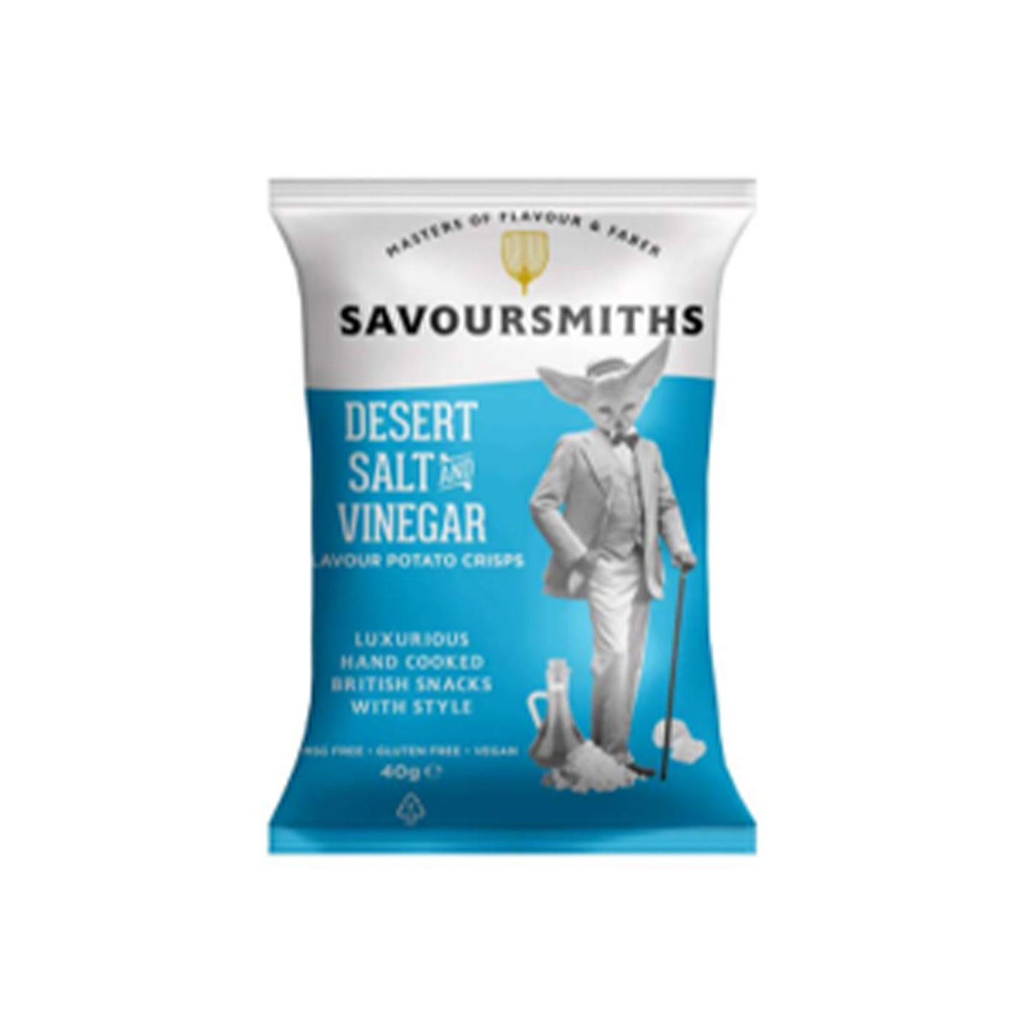 Wholesale Savoursmiths Desert Salt and Vinegar Potato Crisps- Bulk