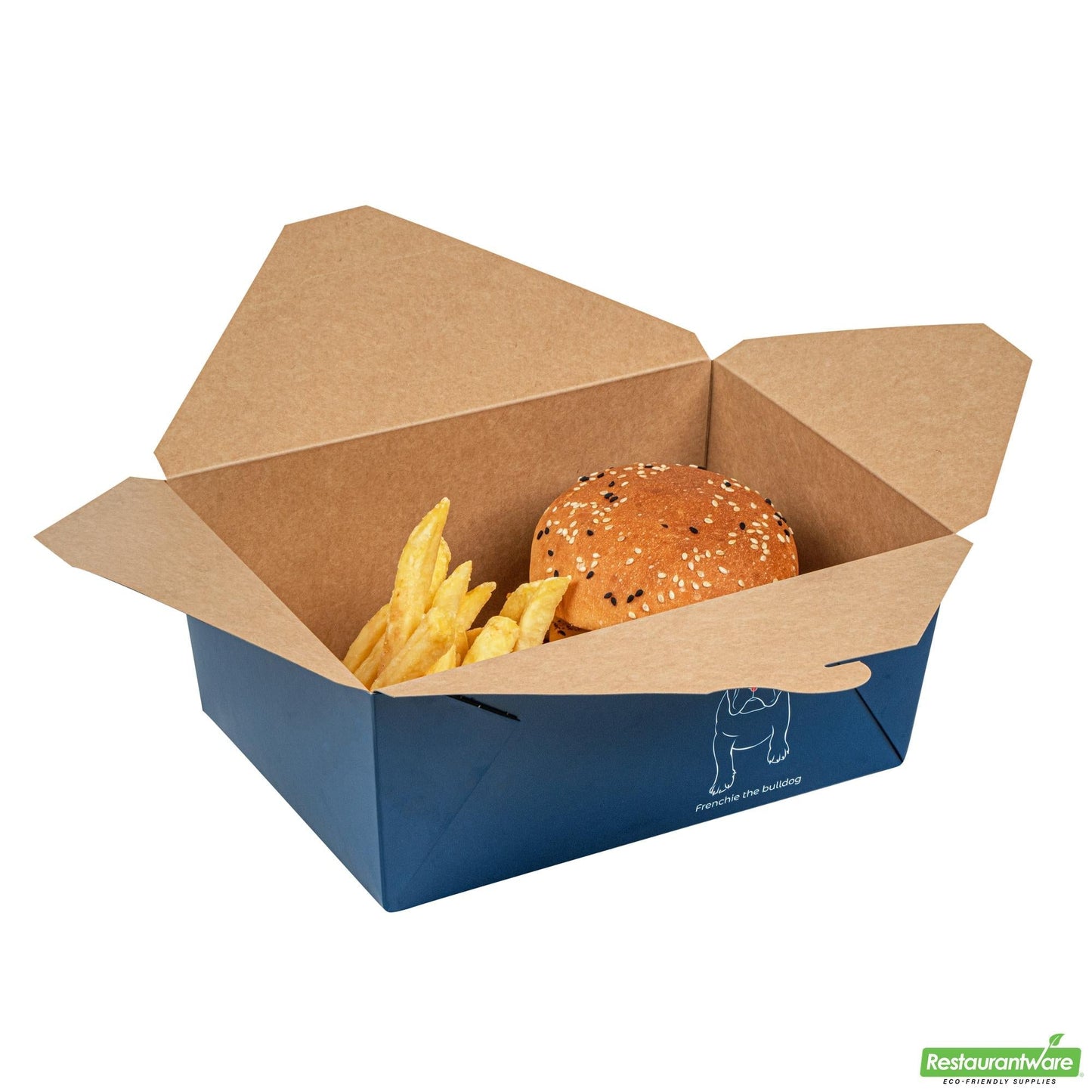 Wholesale Restaurantware 98 Oz Frenchie Paper #4 Bio Box Take Out Container- Bulk