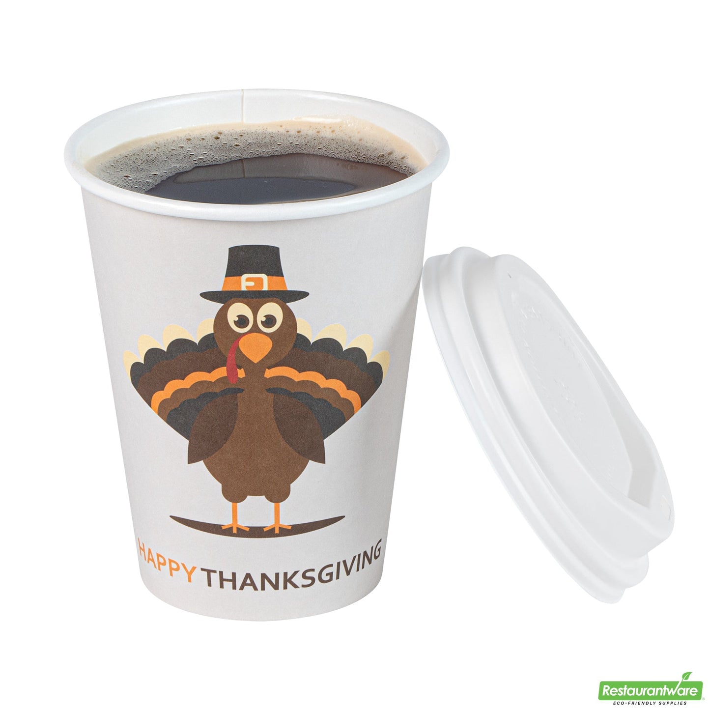 Wholesale Restaurantware Cup Cff Ppr 12oz Hpy Thnksgvng- Bulk