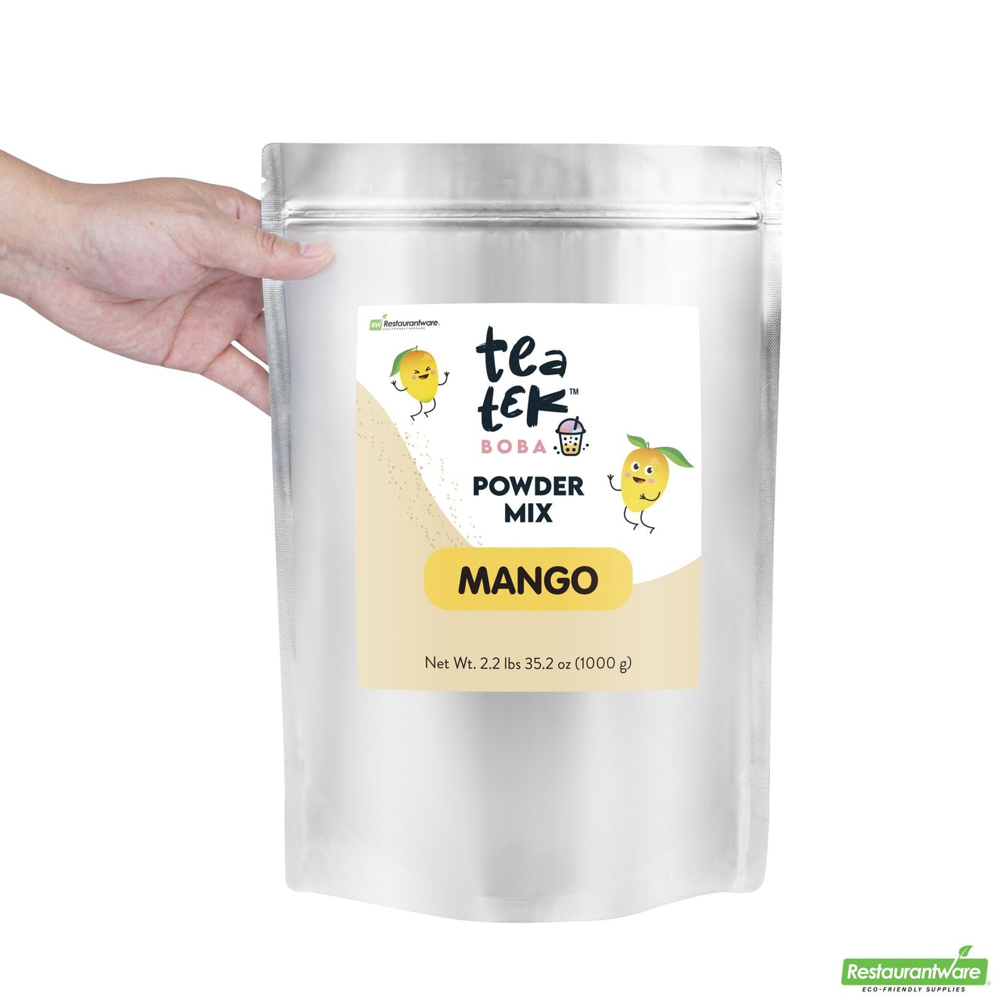 Wholesale Restaurantware Tea Tek 35 Oz Mango Powder Mix - 10 Count Box- Bulk