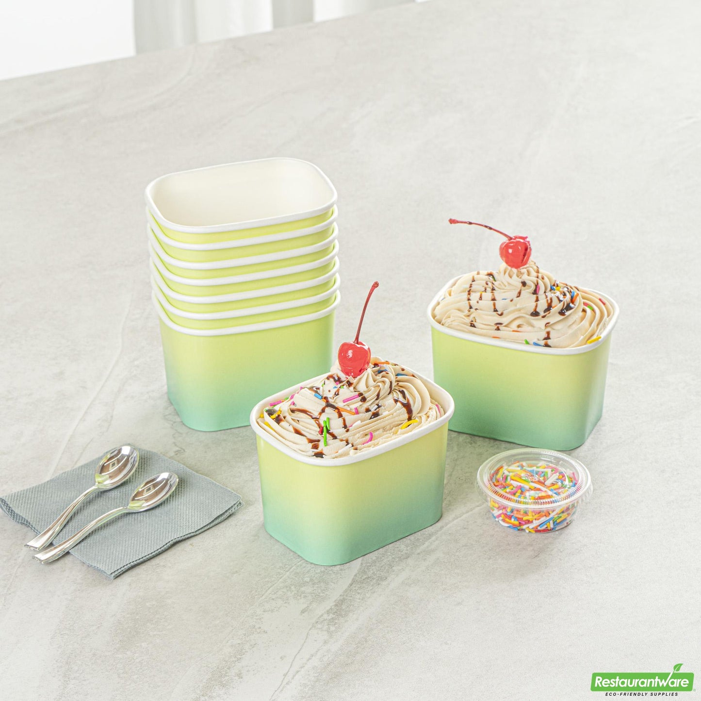 Wholesale Restaurantware Cup Tg Sqr Mbr Ppr 12z Tlg- Bulk