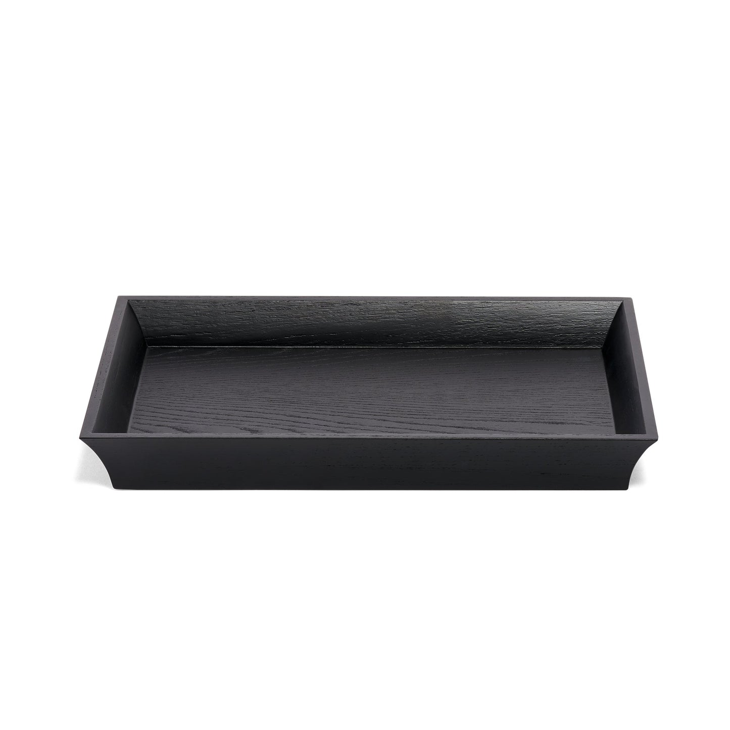 Wholesale Tea Forte Tray Contoured Black Hardwood- Bulk