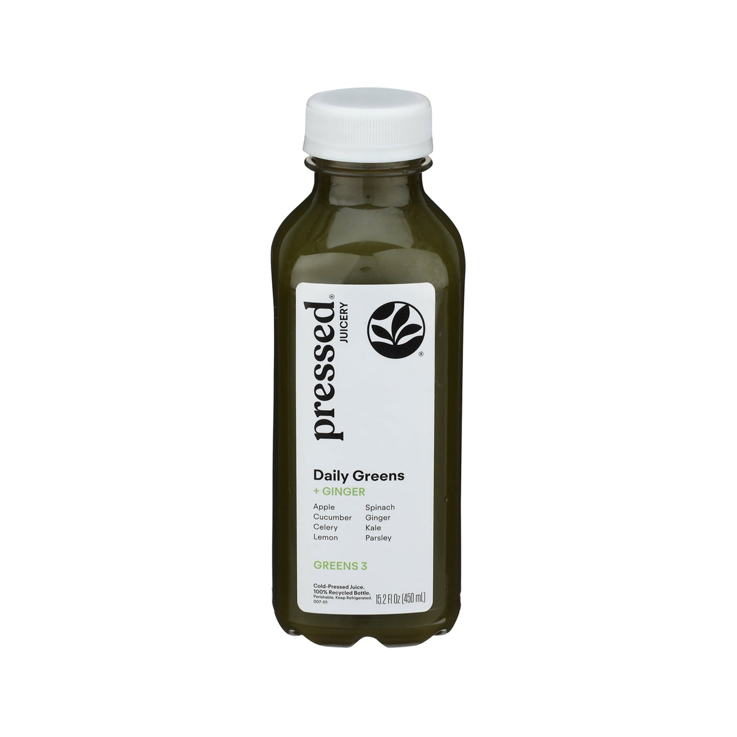 Wholesale Pressed Daily Greens with Ginger Juice 15.20oz- Bulk