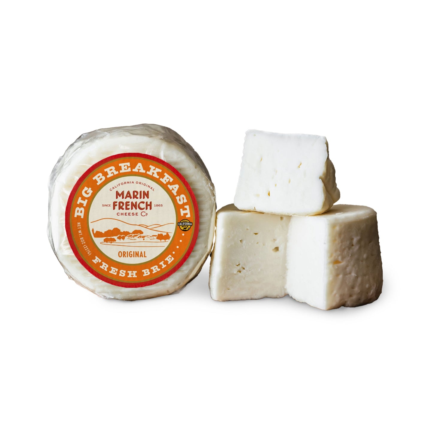 Wholesale Marin French Big Breakfast Brie Cheese 8oz- Bulk