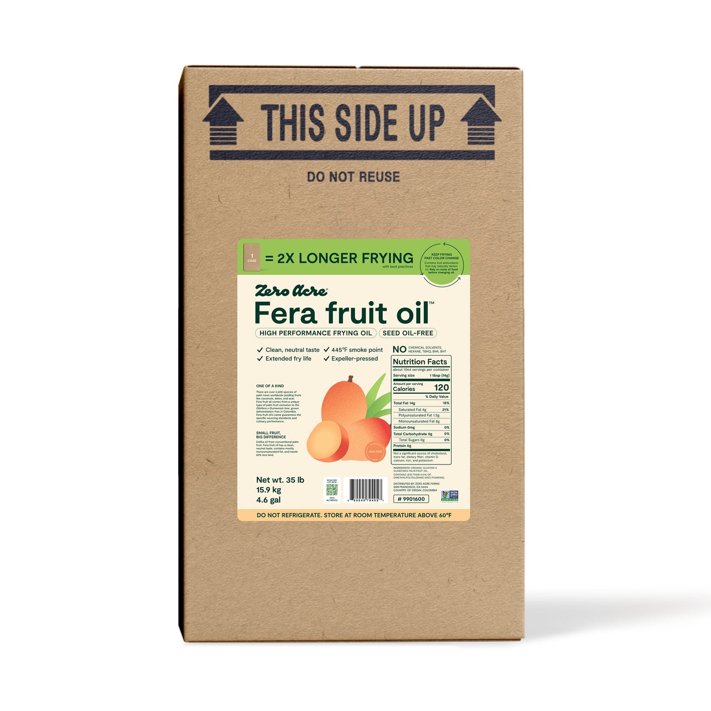 Wholesale Zero Acre Fera Fruit Oil 35lb- Bulk