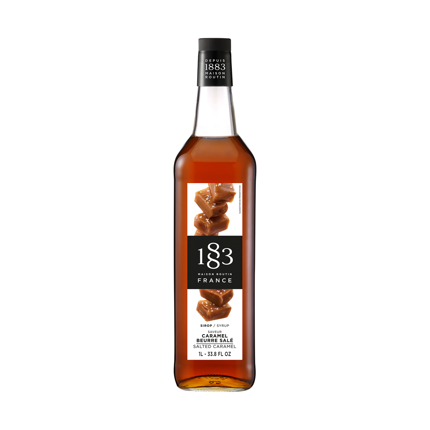 Wholesale 1883 Maison Routin Salted Caramel Syrup- Bulk