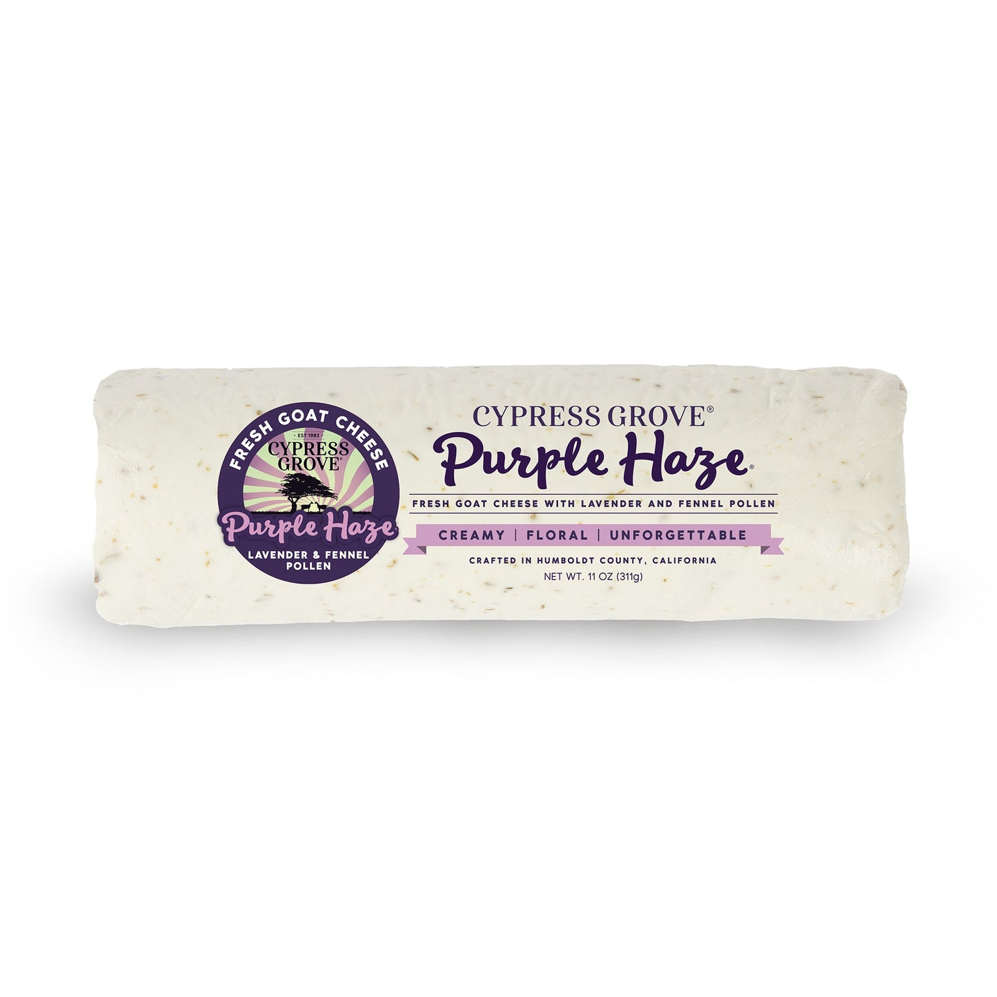 Wholesale Cypress Grove Purple Haze Goat Cheese Chef Log 11oz- Bulk