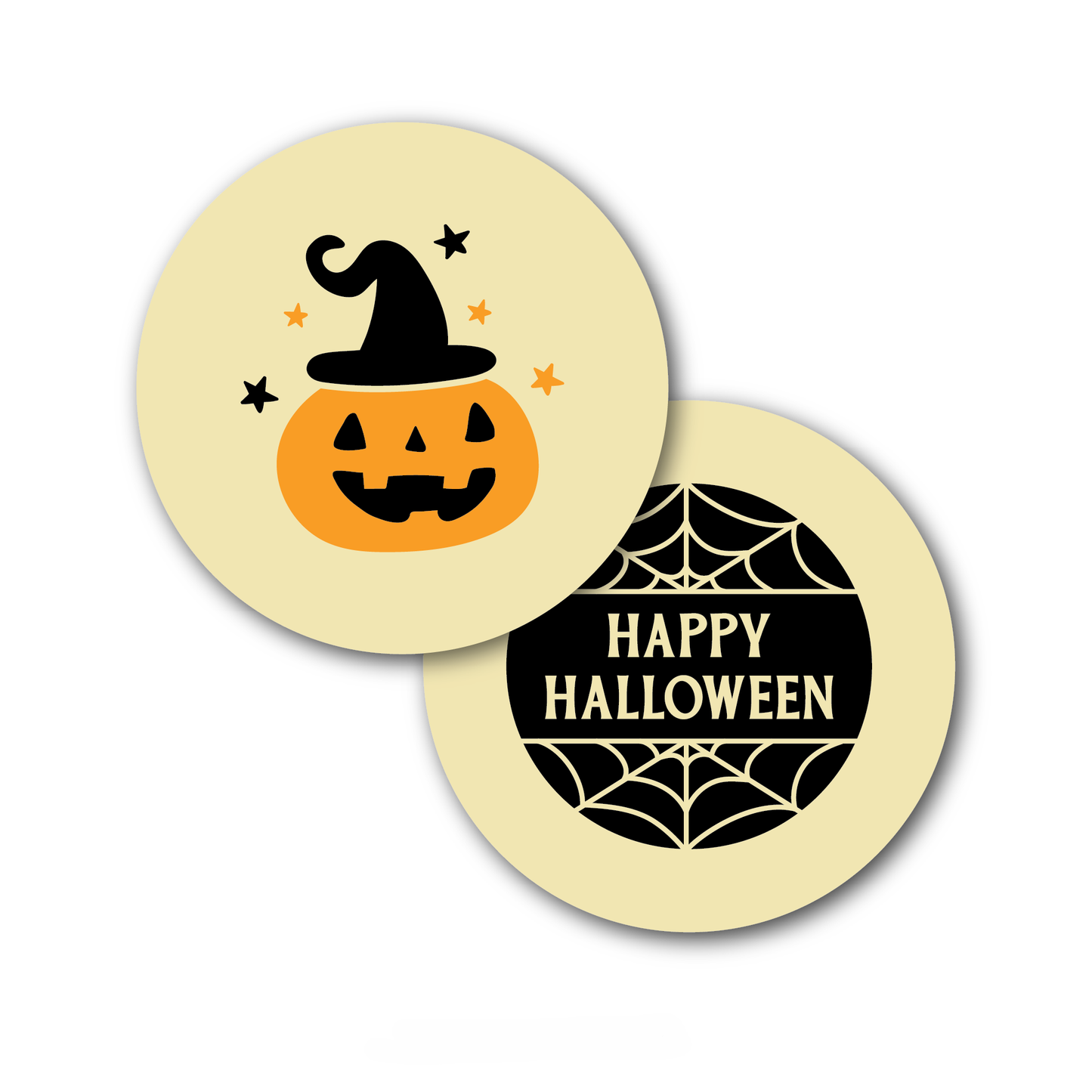Wholesale Sweet Swiss Confections October Fun Round Assorted White Chocolate Holiday Décor- Bulk