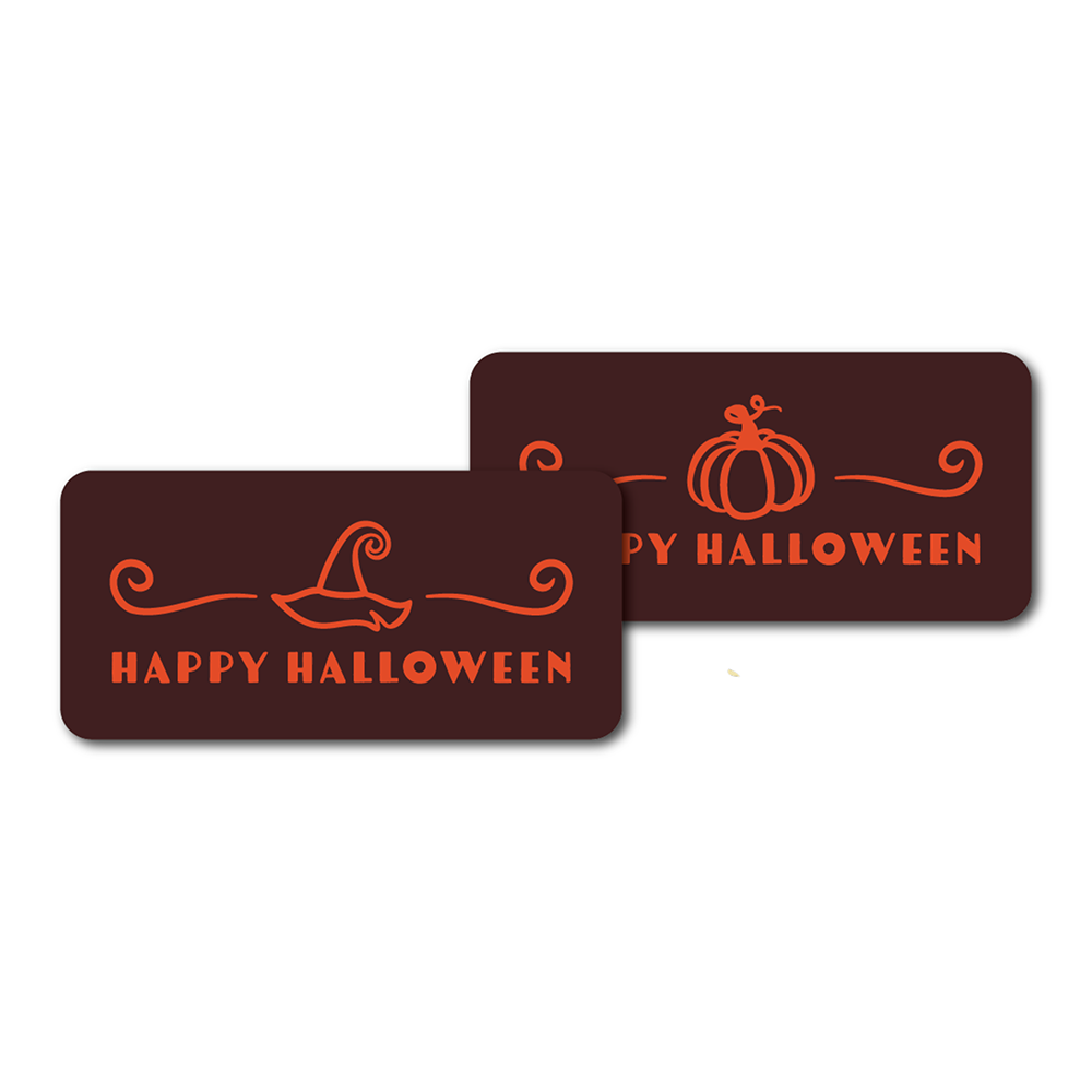Wholesale Sweet Swiss Confections Happy Halloween Rectangle Dark Chocolate Holiday Décor- Bulk