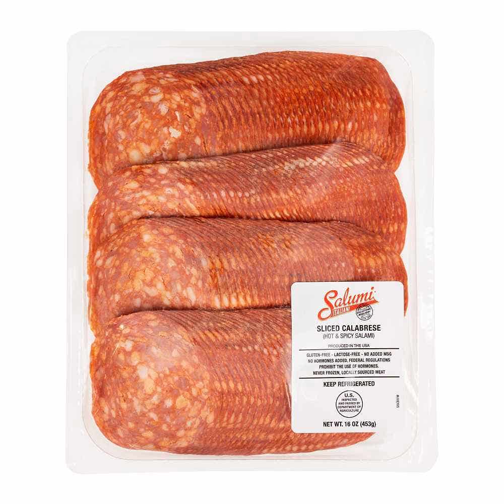 Wholesale Salumi Italiani Calabrese Salami Sliced 16 Oz- Bulk