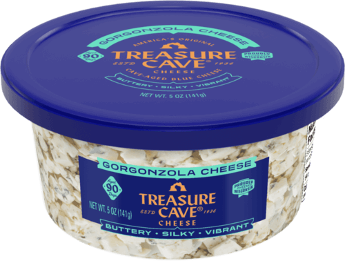 Wholesale Treasure Cave Case Crumbled Gorgonzola Cheese- Bulk