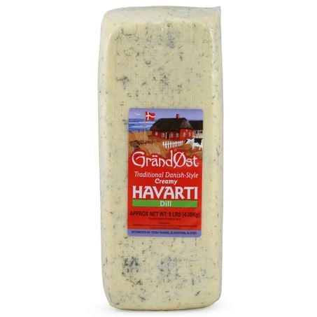 Wholesale Grandost Case Havarti Cheese With Dill- Bulk